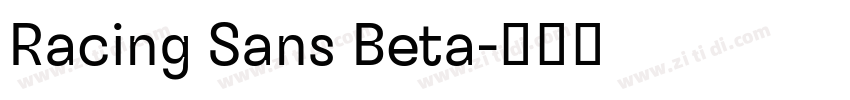Racing Sans Beta字体转换